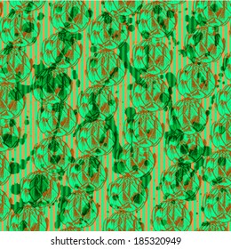 Artichoke sketch, vector seamless pattern 