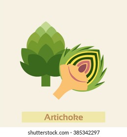 Artichoke vector icon