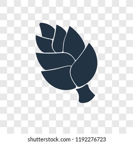 Artichoke vector icon isolated on transparent background, Artichoke transparency logo concept