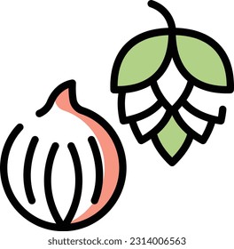 ilustración de alcachofa Vector en un fondo transparente. Símbolos de calidad superior. Iconos vectoriales de color de línea para el concepto y el diseño gráfico.