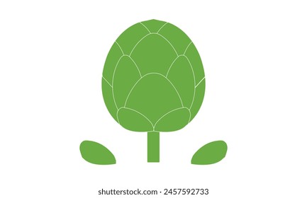 Diseño E Ilustración De Vector De Alcachofas.