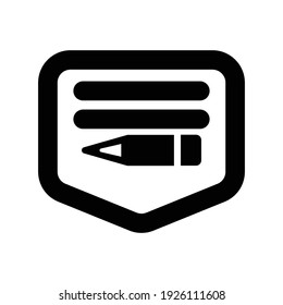Article blog icon.feedback,writing (vector illustration)