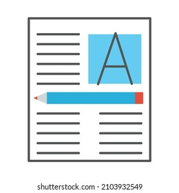 Article blog Isolated Vector icon which can easily modify or edit

