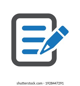 Article compose icon.list,page,pen (vector illustration)