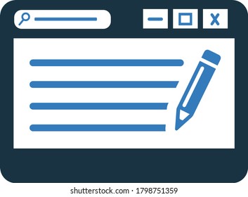 Article, content writing icon design