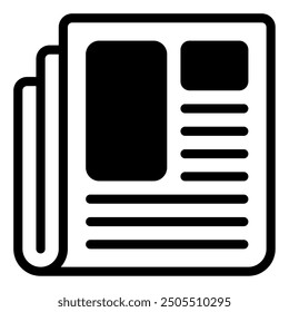Article digital marketing icon illustration