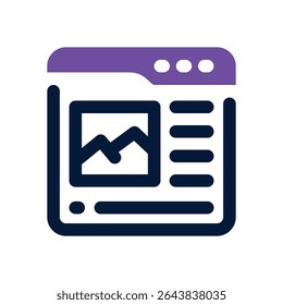 article duotone icon. Sleek and modern vector icon for websites, mobile apps, marketing materials, and corporate design. Fully scalable and ready to use.