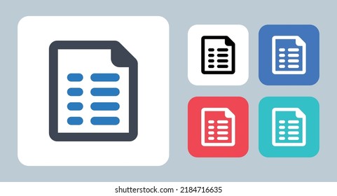 Article icon - vector illustration . Article, Text, Note, File, Document, Word, Paper, Page, blog, Content, Sheet, line, outline, flat, icons .