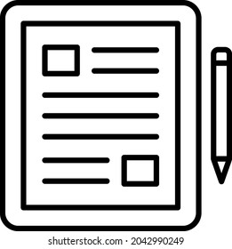 Article icon vector image. Can also be used for web apps, mobile apps and print media.