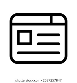 Article Icon Vector Symbol Design Illustration