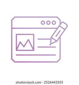 article icon with white background vector stock illustration