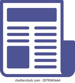 Article Isolated Vector icon which can easily modify or edit


