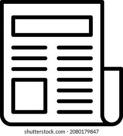 Article Isolated Vector icon which can easily modify or edit

