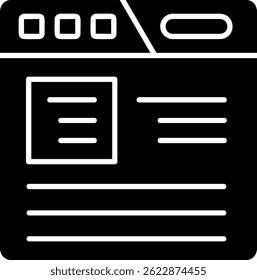 Article Line vector Icon Design