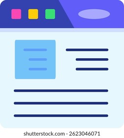 Article Line vector Icon Design