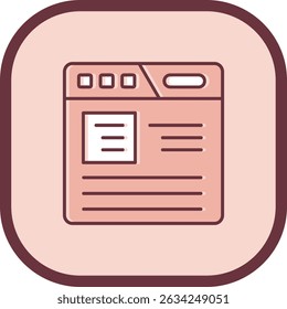 Article Line vector Icon Design