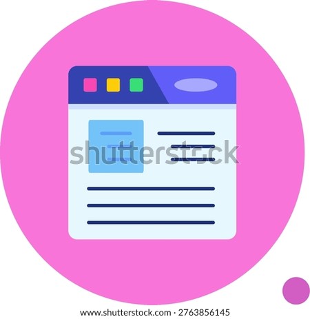 Article Line vector Icon Design