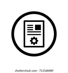 article marketing circular symbol icon