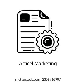 artículo Dibujo del doodle de marketing Icono Icono Diseño. Símbolo de marketing en el archivo EPS 10 de fondo blanco