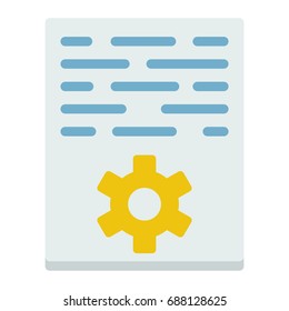 Article marketing flat icon, seo and development, document sign vector graphics, a colorful solid pattern on a white background, eps 10.