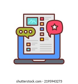 Article Marketing icon in vector. Logotype