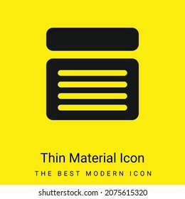 Article minimal bright yellow material icon