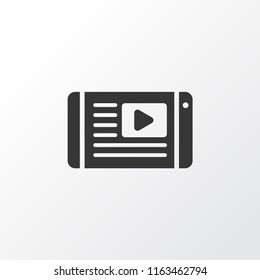 Article on tv icon symbol. Premium quality isolated multimedia element in trendy style.