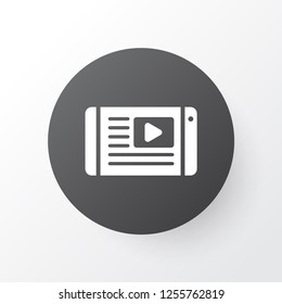 Article on tv icon symbol. Premium quality isolated multimedia element in trendy style.