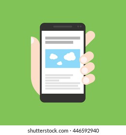 Article in press on smart phone