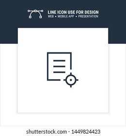 article reader target strategy icon design vector illustration