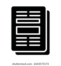 Ícone de vetor de artigo que pode facilmente modificar ou editar
