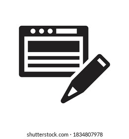 article web icon - Blog Write pencil icon	