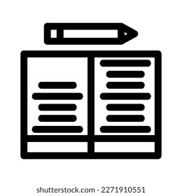 article writing icon or logo isolated sign symbol vector illustration - high quality black style vector icons