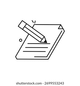 Article Writing vector icon stock illustration