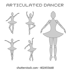 articulated dancer illustration