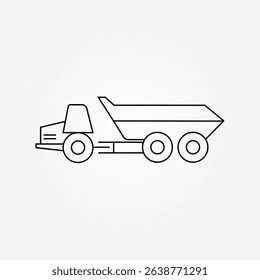 articulated dump truck icon symbol illustration vector eps10 logo template
