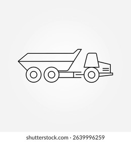 articulated dump truck icon symbol illustration vector eps10 logo template