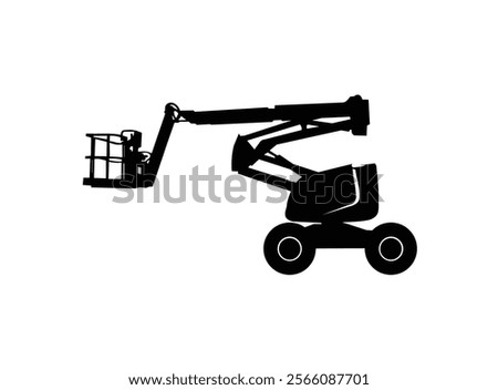 articulating boom lift high vector