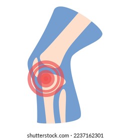 Articulation icon cartoon vector. Arthritis joint. Medical treatment