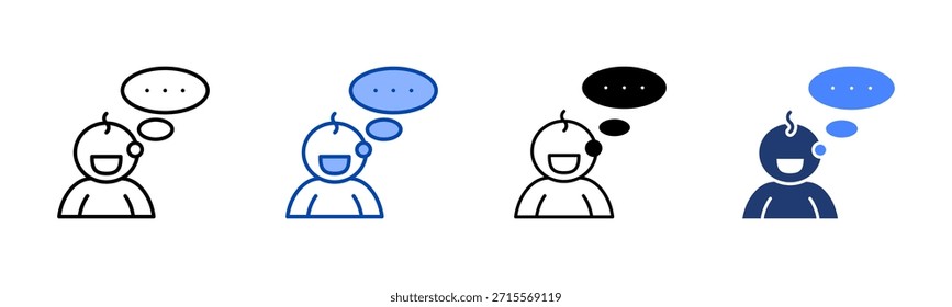 Ícone de articulação definir coleção de vários estilos