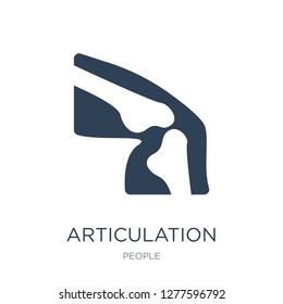 articulation icon vector on white background, articulation trendy filled icons from People collection, articulation vector illustration