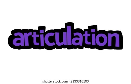 ARTICULATION writing design on white background