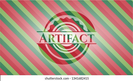 Artifact christmas badge background.