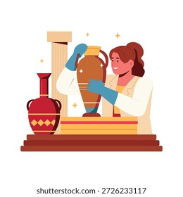 Artifact Display Vector Illustration EPS 10 File 	