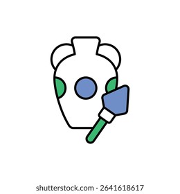 Artifact Label Icon vector stock illustration