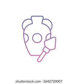 Artifact Label Icon vector stock illustration