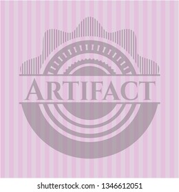 Artifact retro pink emblem