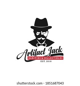 artifex man logo design vector