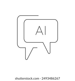 Artifical Intelligence icon set collection