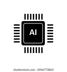 artifical intelligence icon. artifical intelligence vector flat trendy style illustration on white background..eps